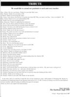 1998 Acknowledgements by the Prelude Staff